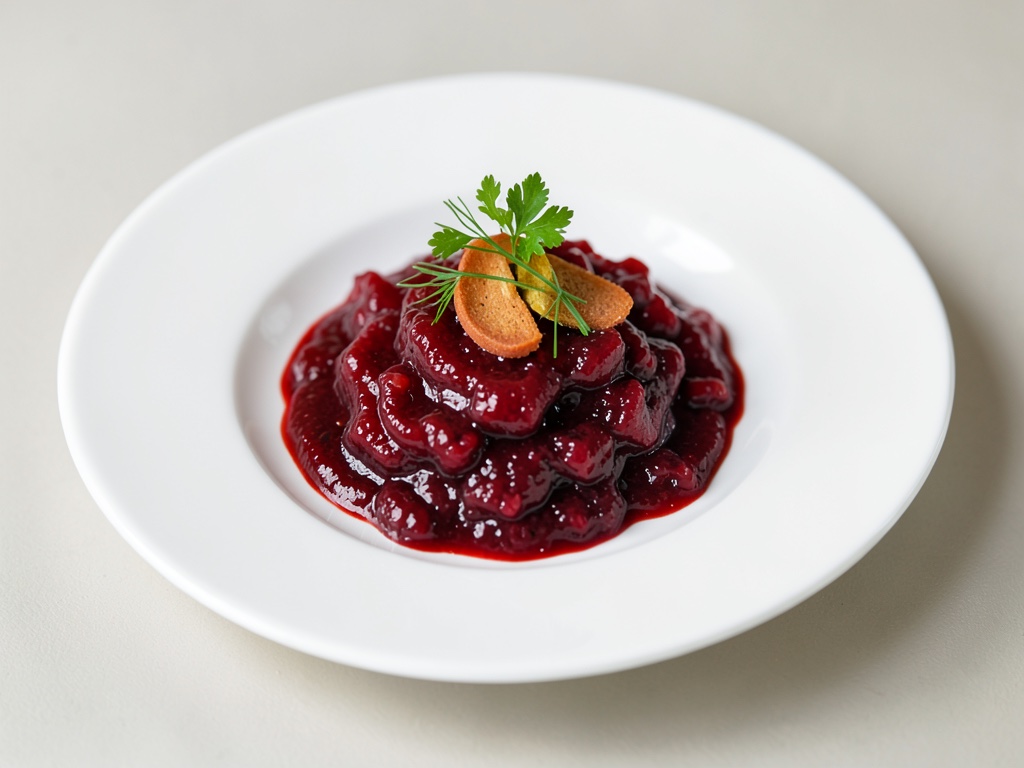 Salsa dolce di mirtilli rossi