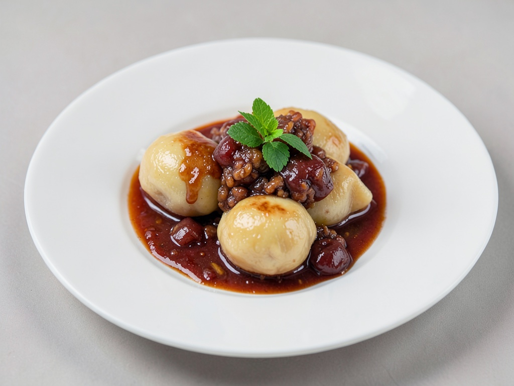 Knödel dolci con ripieno di prugne