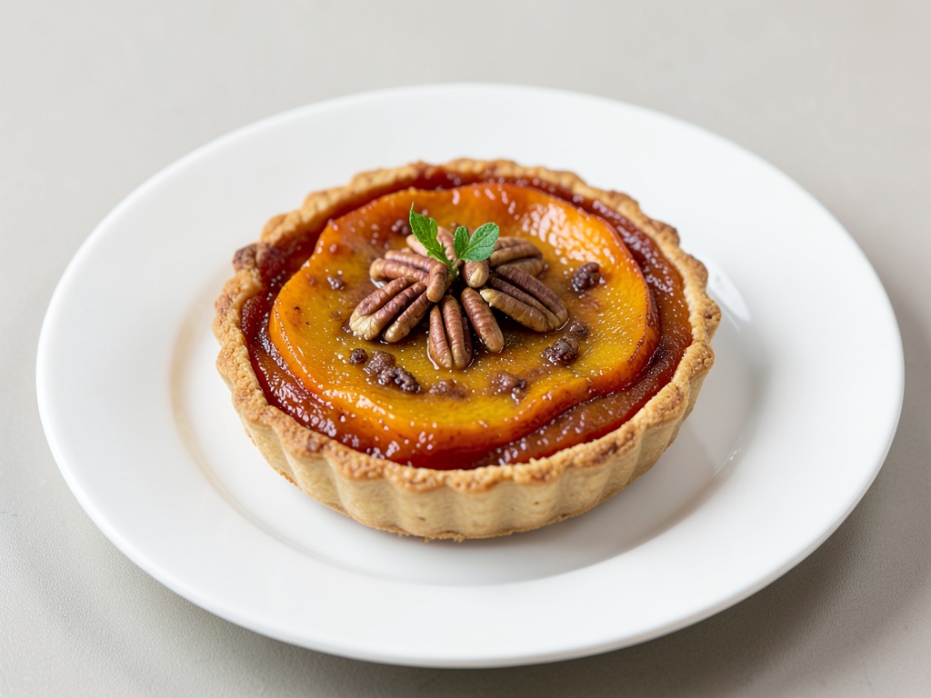 Süße Kürbistarte mit Pekannüssen