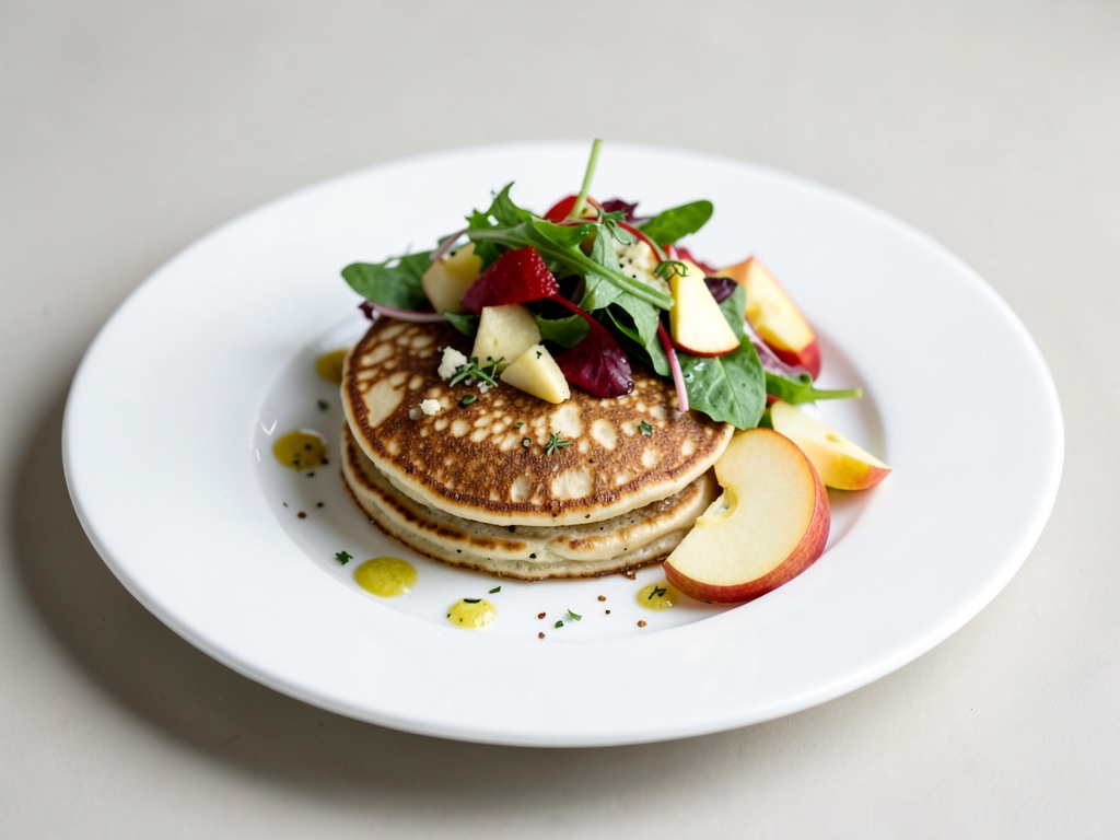 Douceur de crêpes au fromage blanc aux légumes de pommes