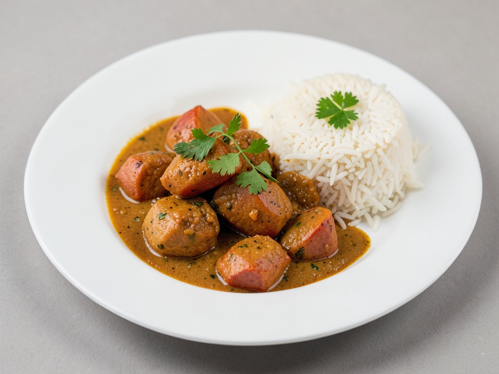 Curry de patates douces au riz basmati