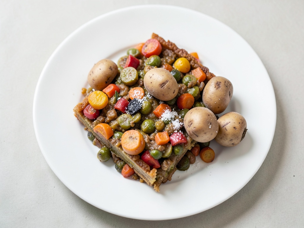 Gratin croustillant aux patates douces et pois chiches
