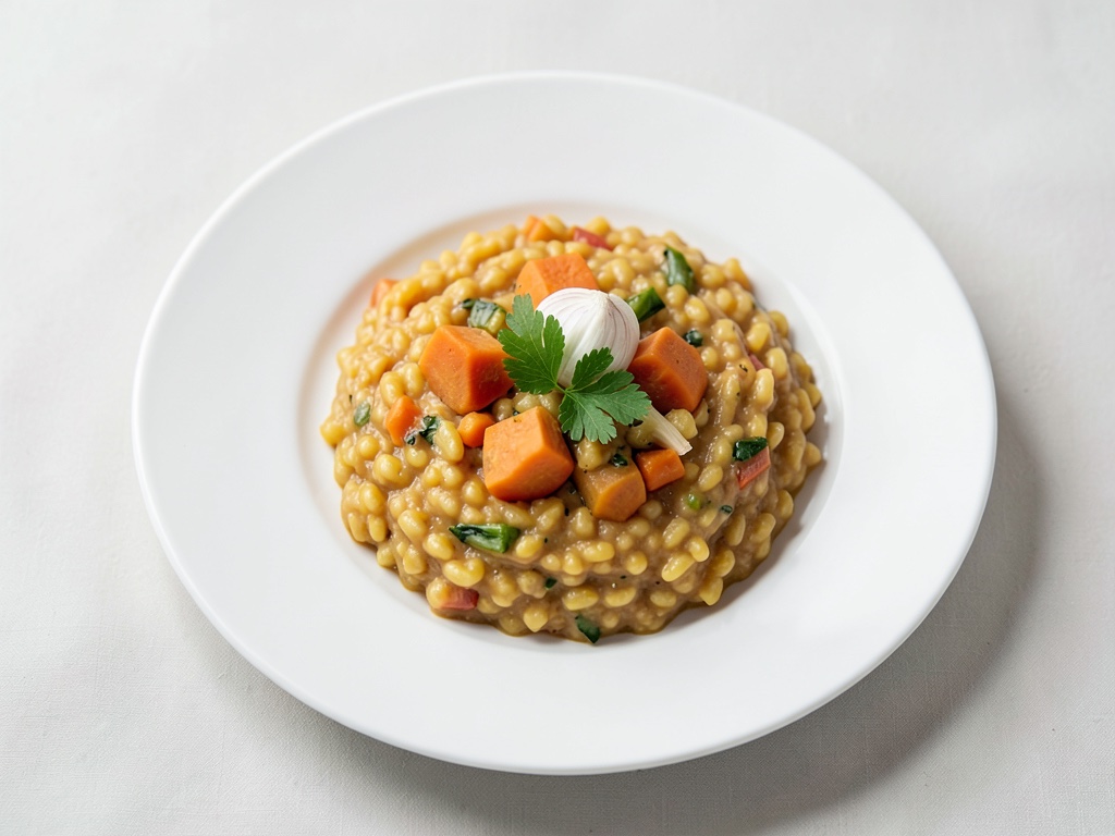 Risotto crémeux aux patates douces et tofu