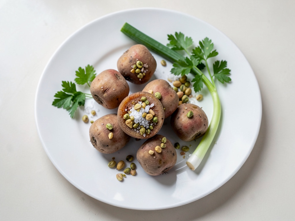 Patate dolci grigliate con condimento ai pistacchi