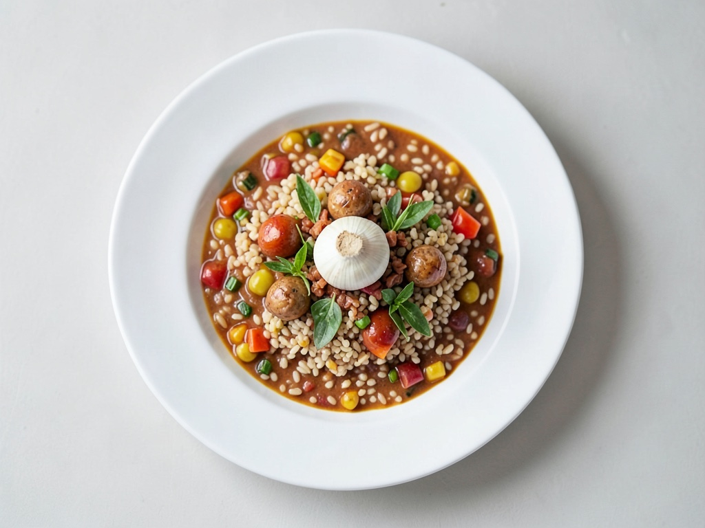 Sopa estilo paella