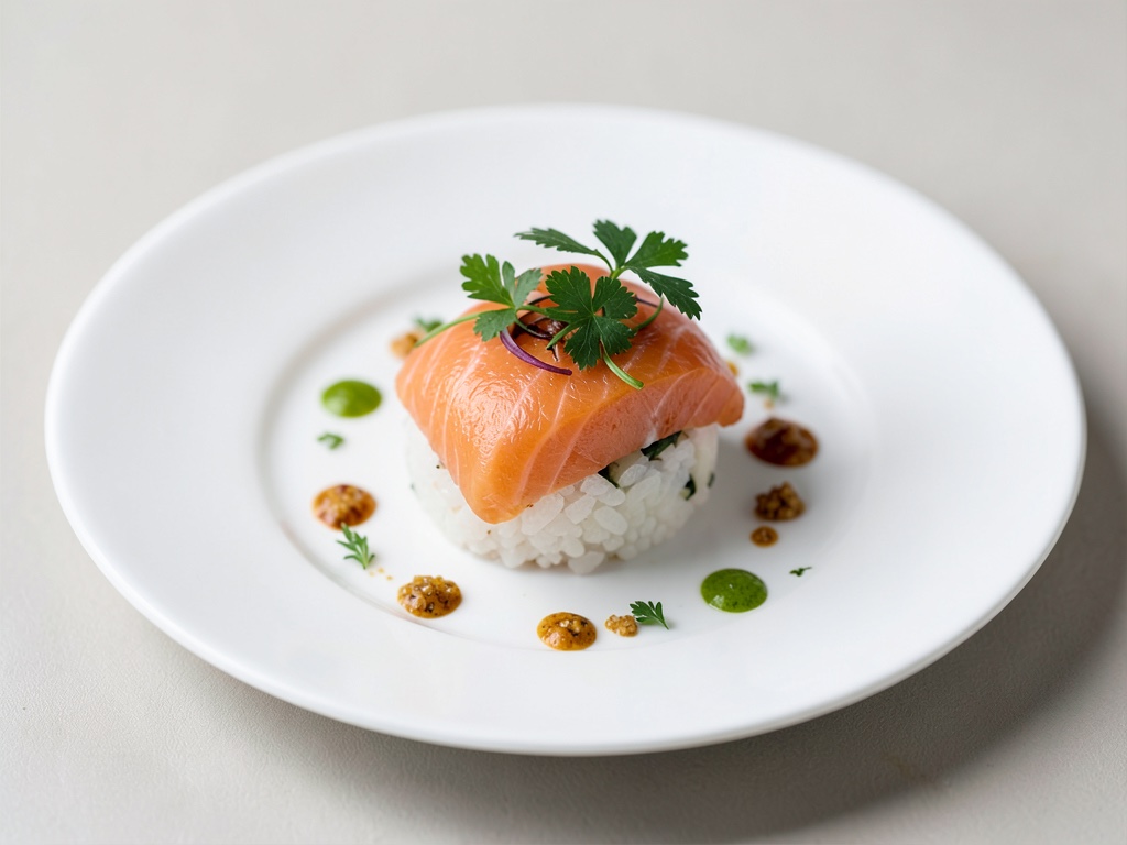 Sushi al salmone in stampo
