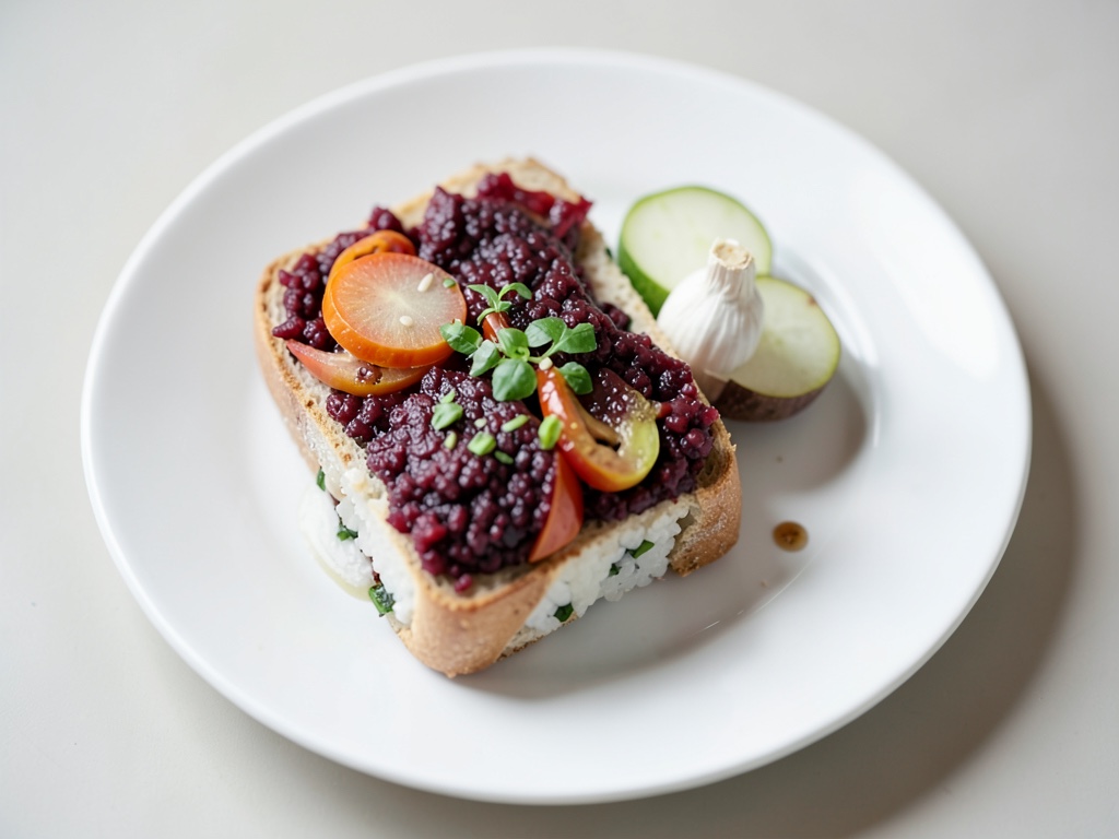 Sándwich de sushi con verduras encurtidas