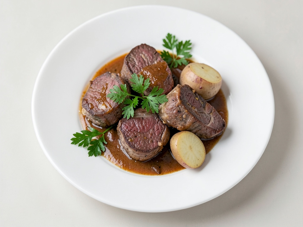 Tenero arrosto di manzo con salsa al rafano piccante