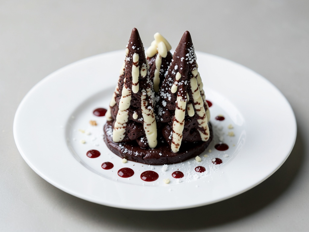 Alberi di Natale al cioccolato con glassa al cioccolato bianco