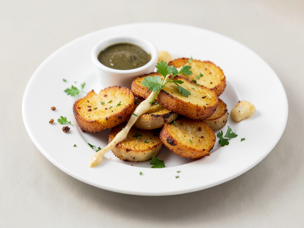 Pommes de terre tapas croustillants avec dip Mojo