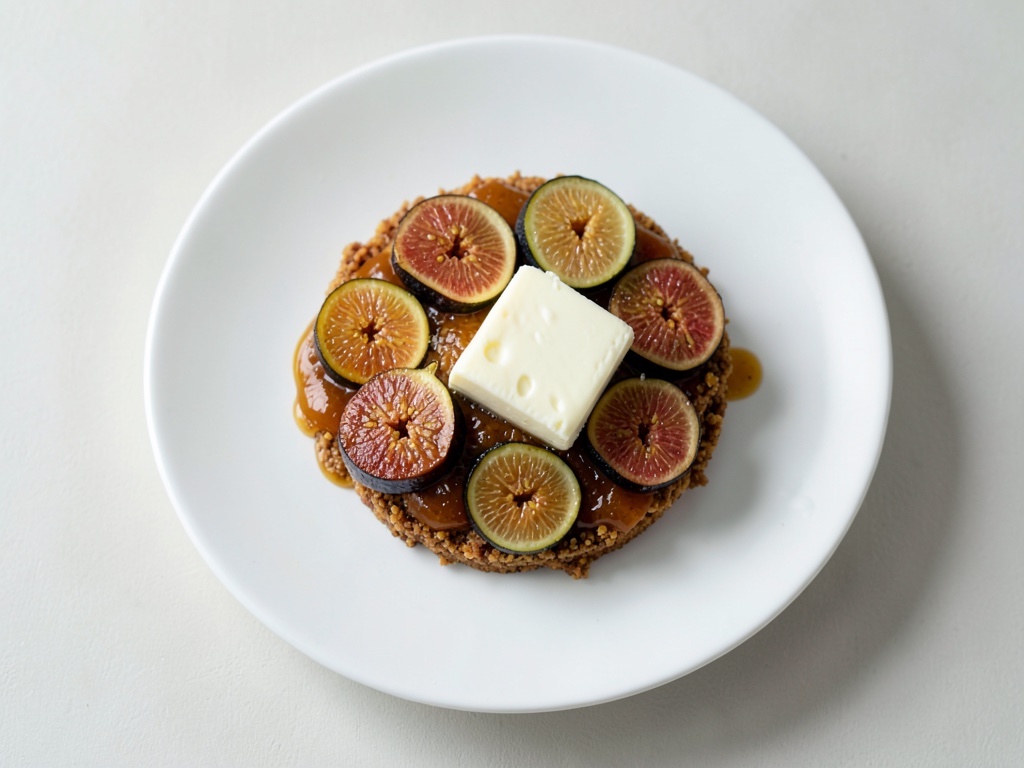 Torta croccante ai fichi con miele