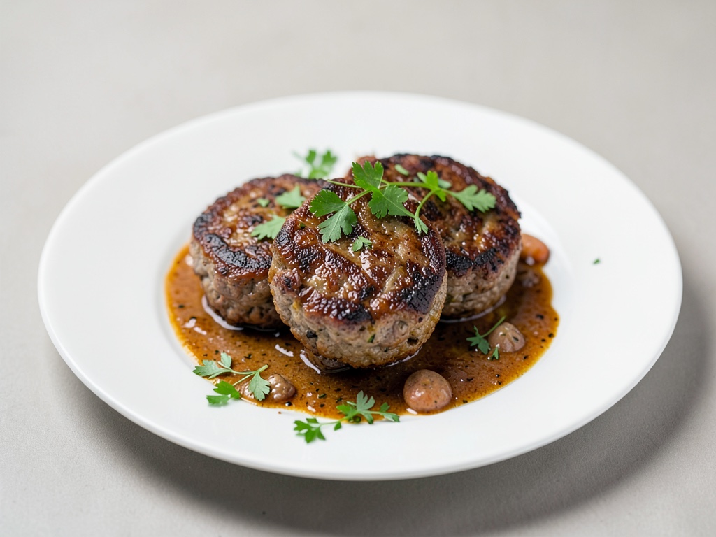 Scharf angebratene Tatar-Burger