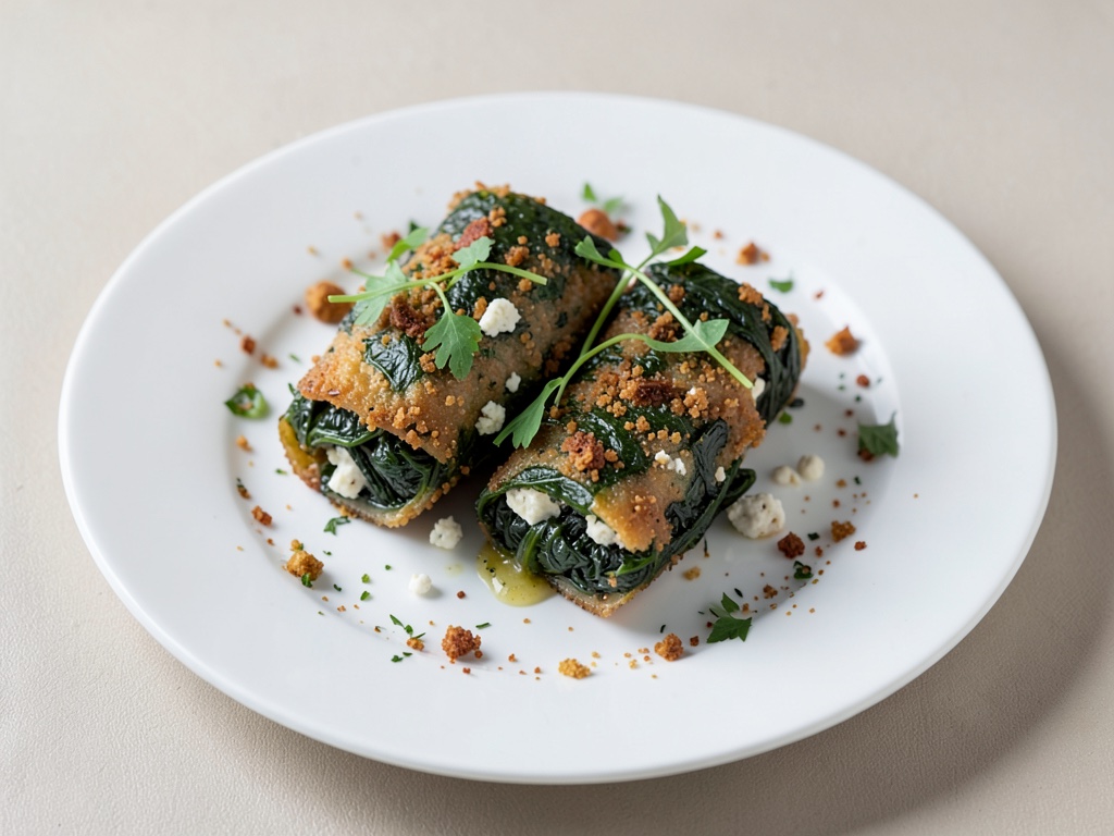 Tasche croccanti di spinaci e feta