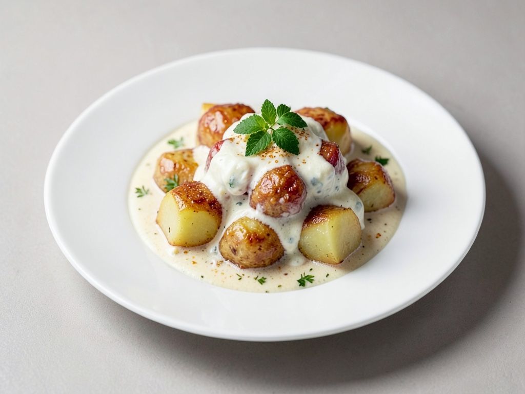 Poches de pomme de terre au fromage blanc