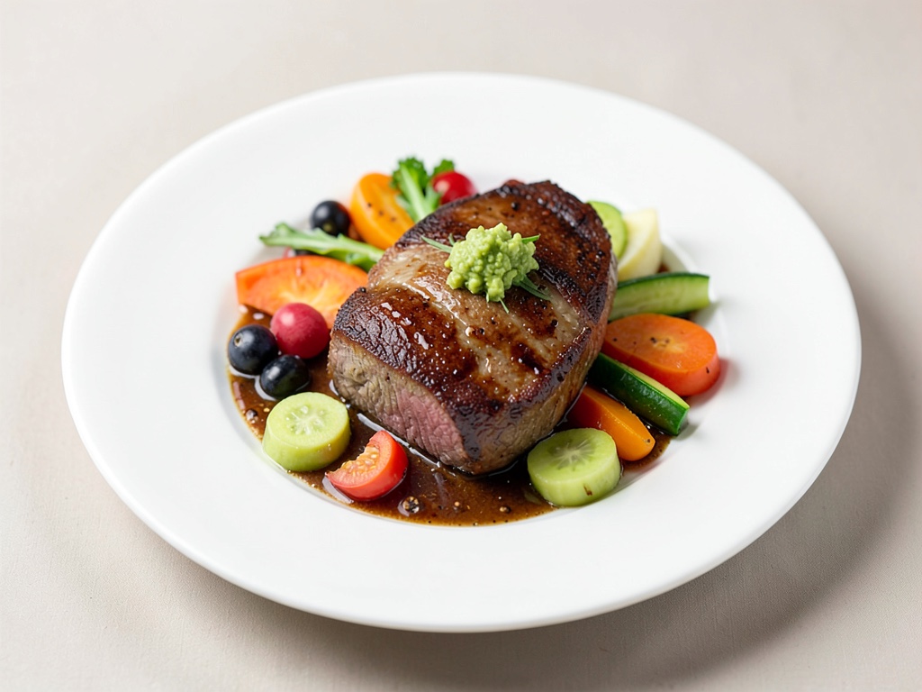 Carne tenera di Tafelspitz con rafano fresco e verdure colorate