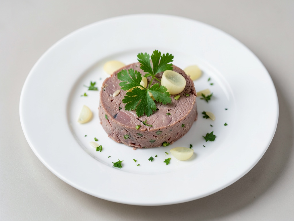 Terrina di coniglio marinata con prezzemolo e scalognhe