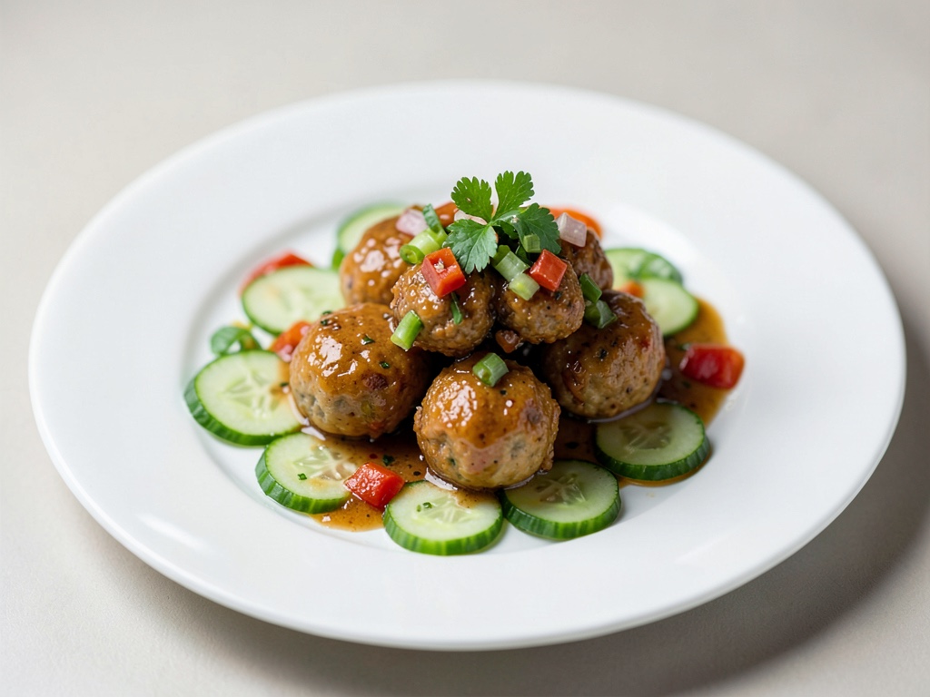 Polpette di pesce tailandesi con relish di cetrioli