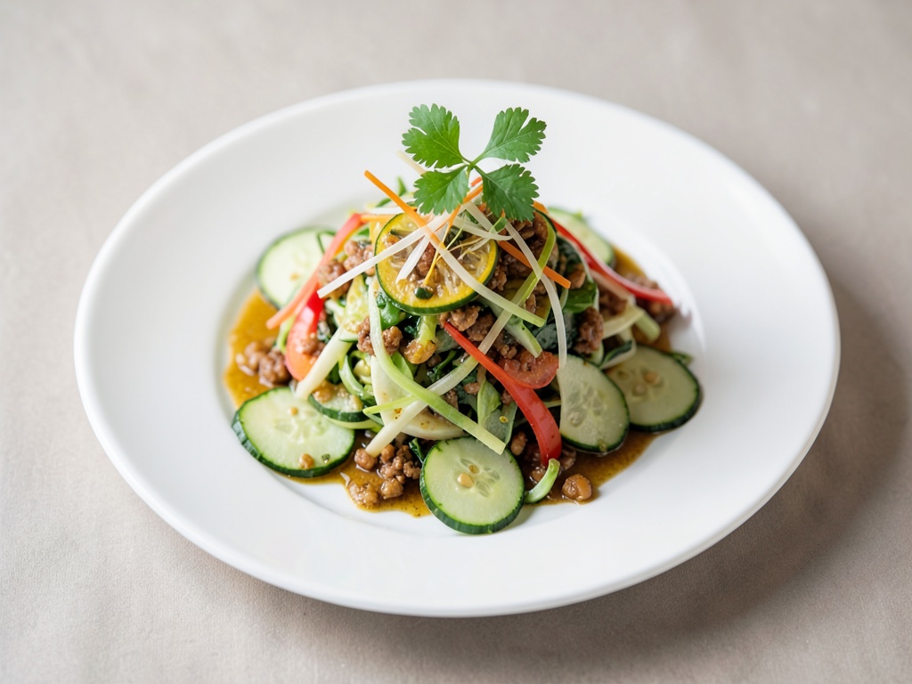 Frischer Thai-Gurkensalat