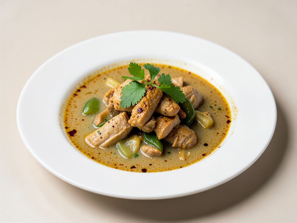 Sopa rápida de pollo tailandesa