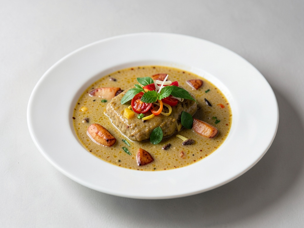 Sopa tailandesa de boniato y coco