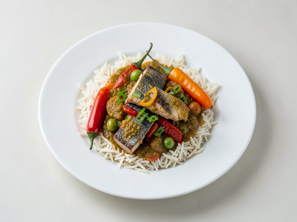 Curry de poisson thaïlandais aux légumes
