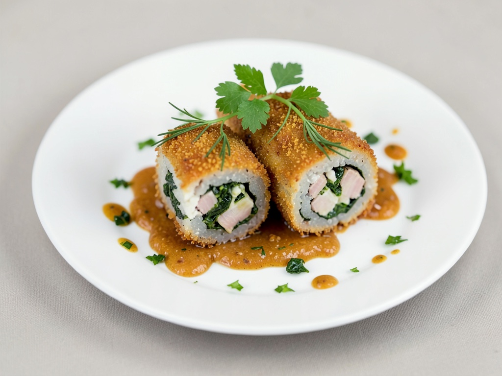 Rotoli croccanti di tonno e spinaci