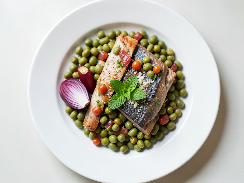 Tonno con fagioli e menta