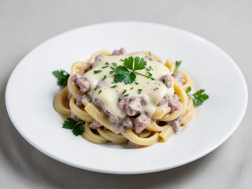 Cremiger Thunfisch-Nudel-Auflauf