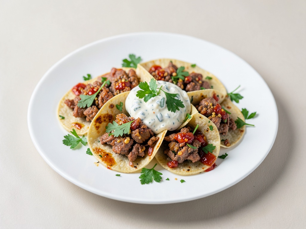 Fresh Tuna Tacos with Chili-Yogurt Dip