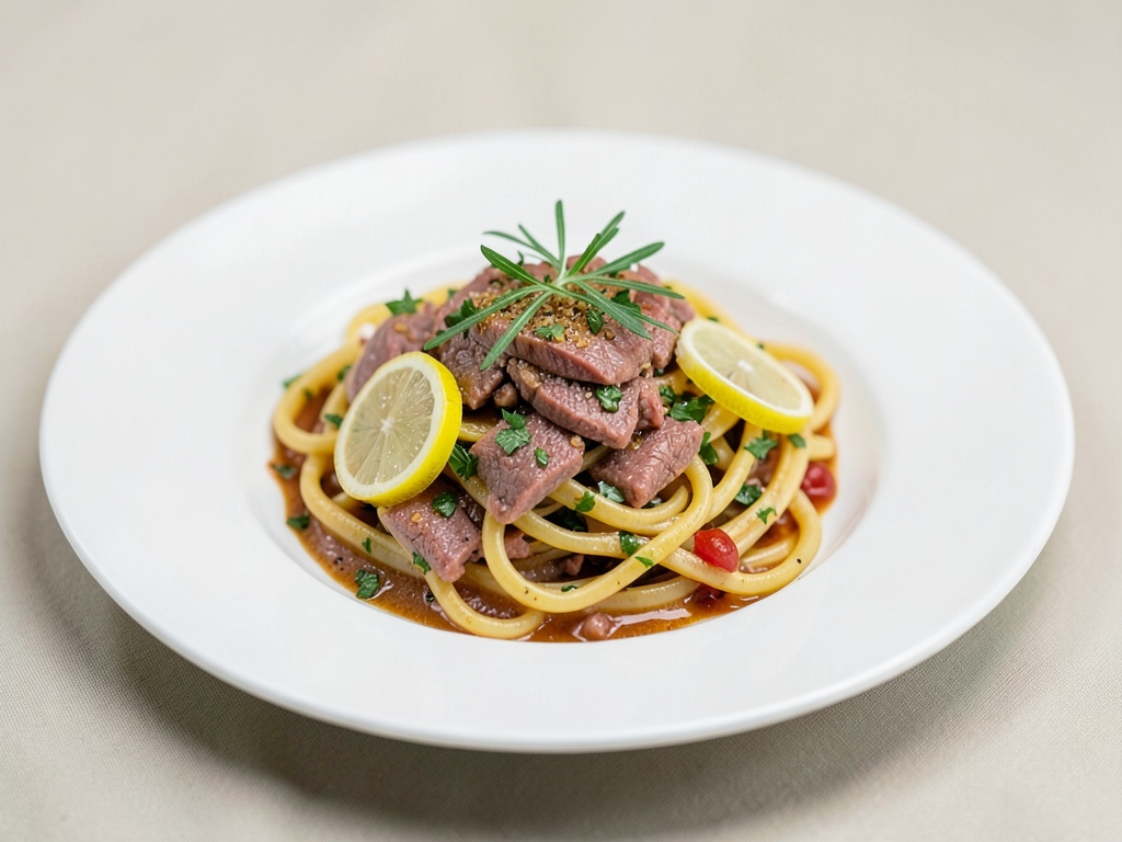 Frische Thunfisch-Pasta mit Zitrone