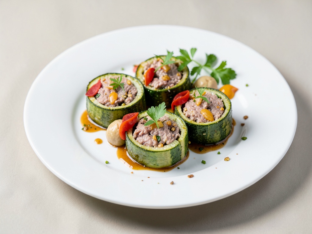 Rollitos de calabacín y atún