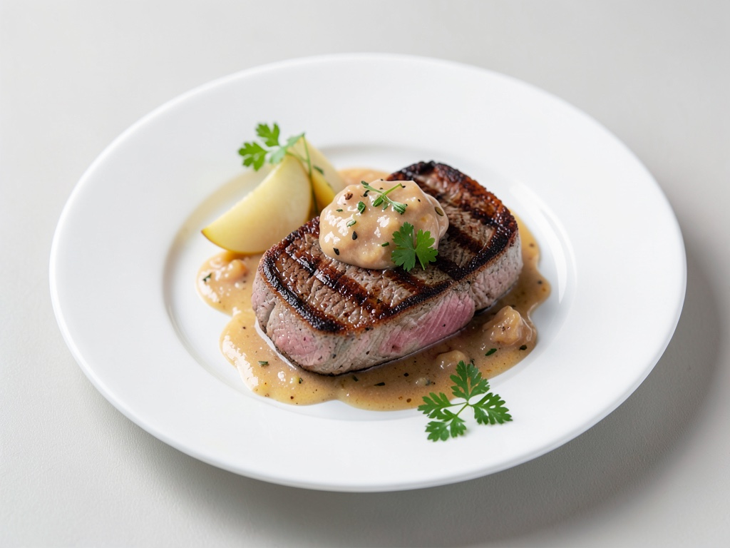 Filetto di tonno alla griglia con chutney caldo di pere