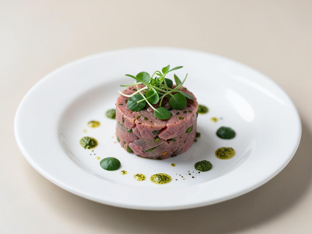 Tartare de thon au pourpier