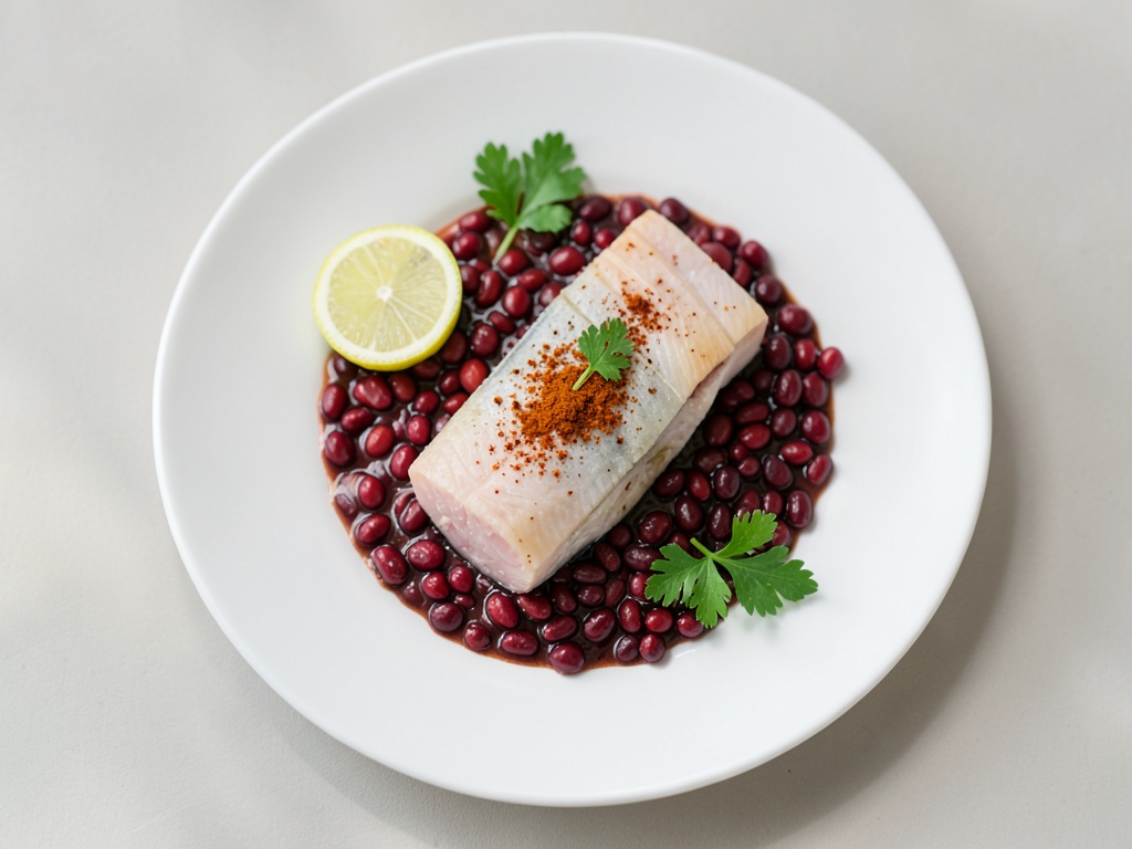 Tartar de atún fresco con lentejas