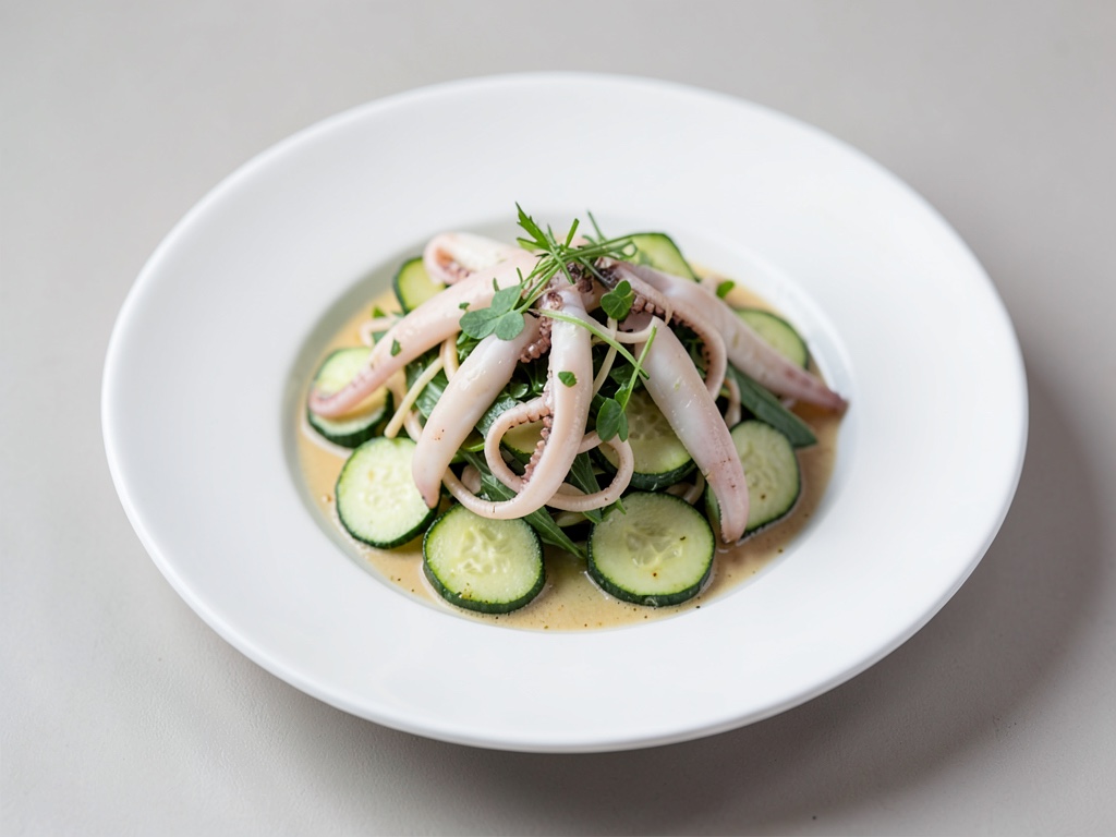 Insalata fresca di calamaro e zucchina
