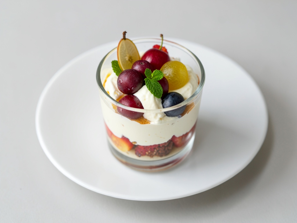 Tiramisu mit Mirabellen im Glas
