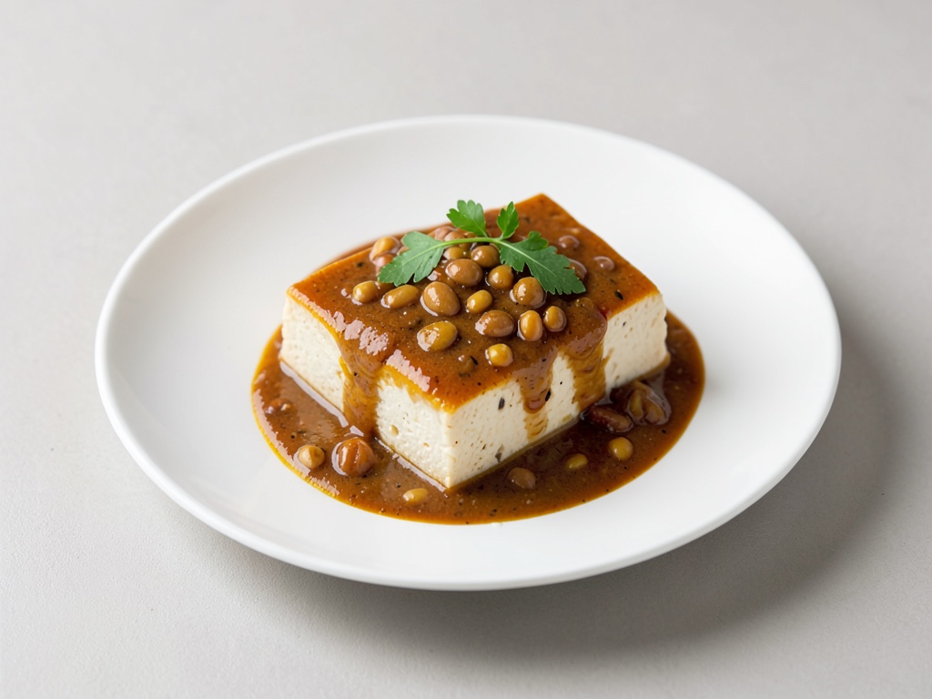 Tofu in salsa di fagioli