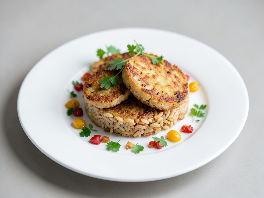 Galette de riz et tofu croustillantes