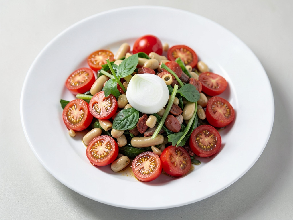 Insalata di fagioli e pomodori