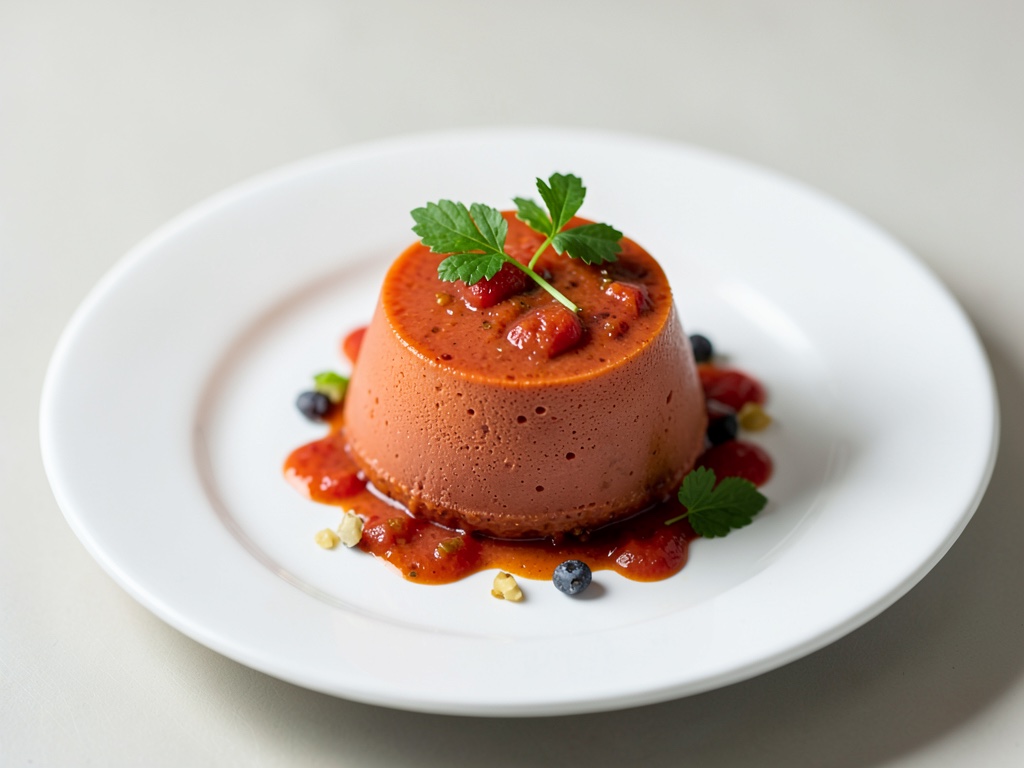 Frisches Tomaten-Chili-Eis