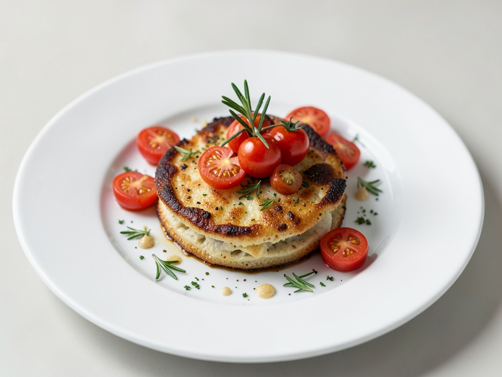 Focaccia croustillante aux tomates et au romarin