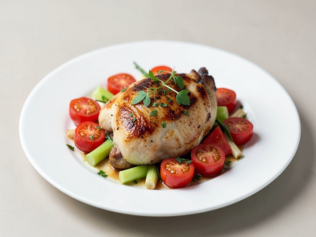Pollo con pomodori e sedano