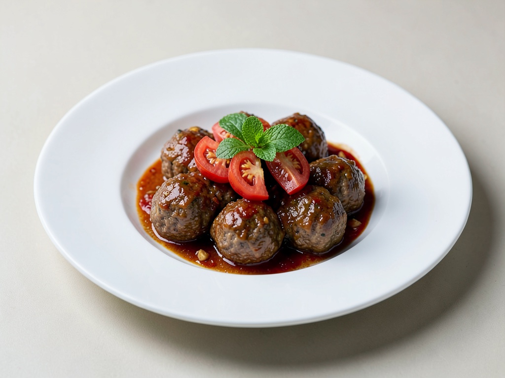 Boulettes de viande à la tomate et à la menthe
