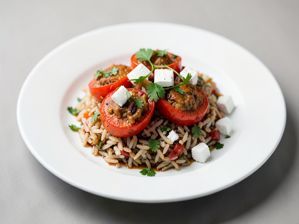Tomates farcies au riz et au feta
