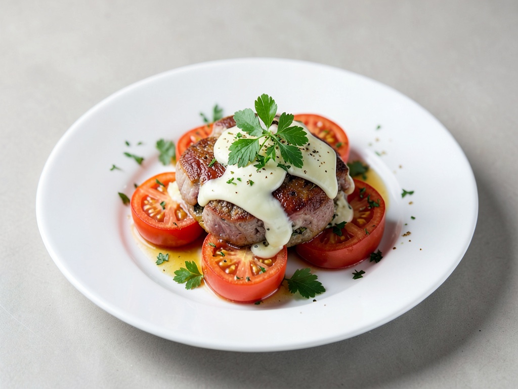 Pomodori ripieni di agnello e formaggio