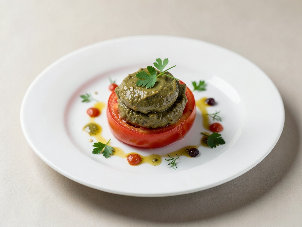 Pomodori ripieni con pasta di olive