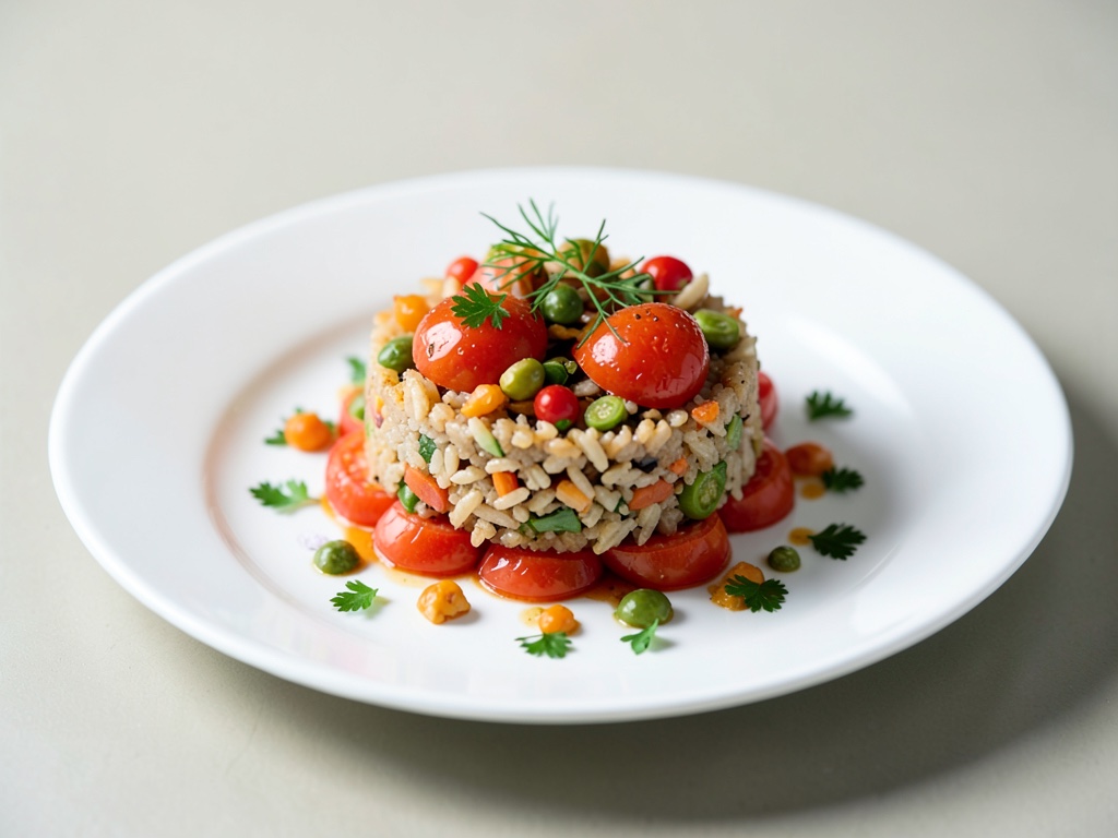 Pomodori ripieni di riso e verdure
