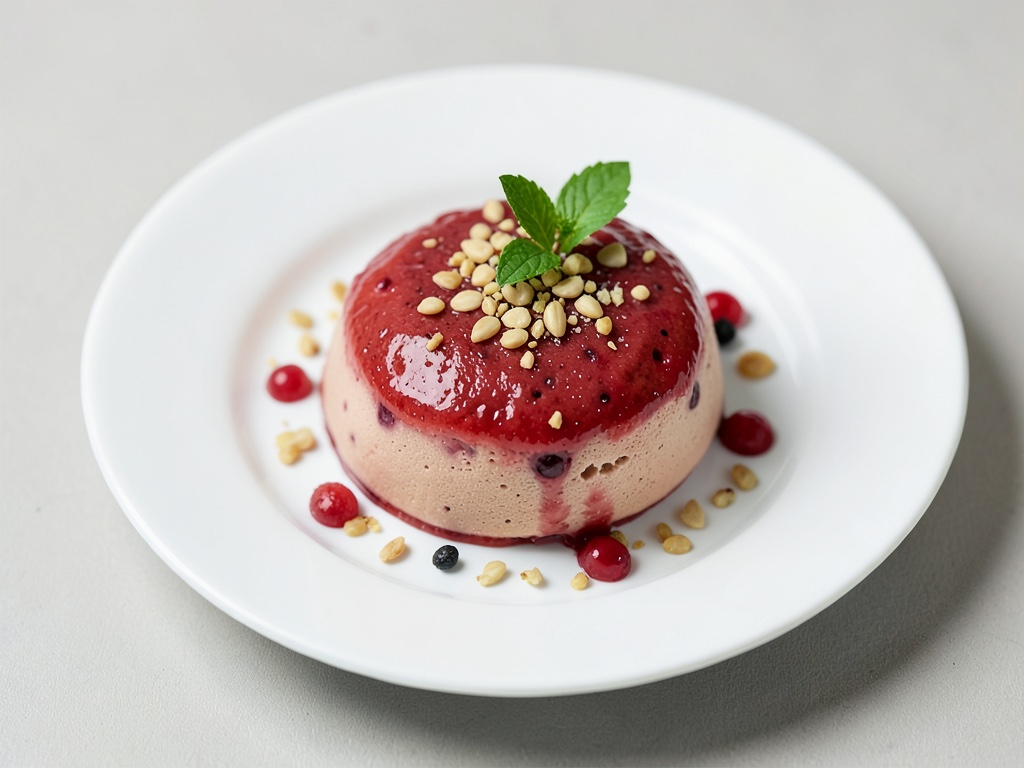 Mousse di pomodori fruttata con pinoli