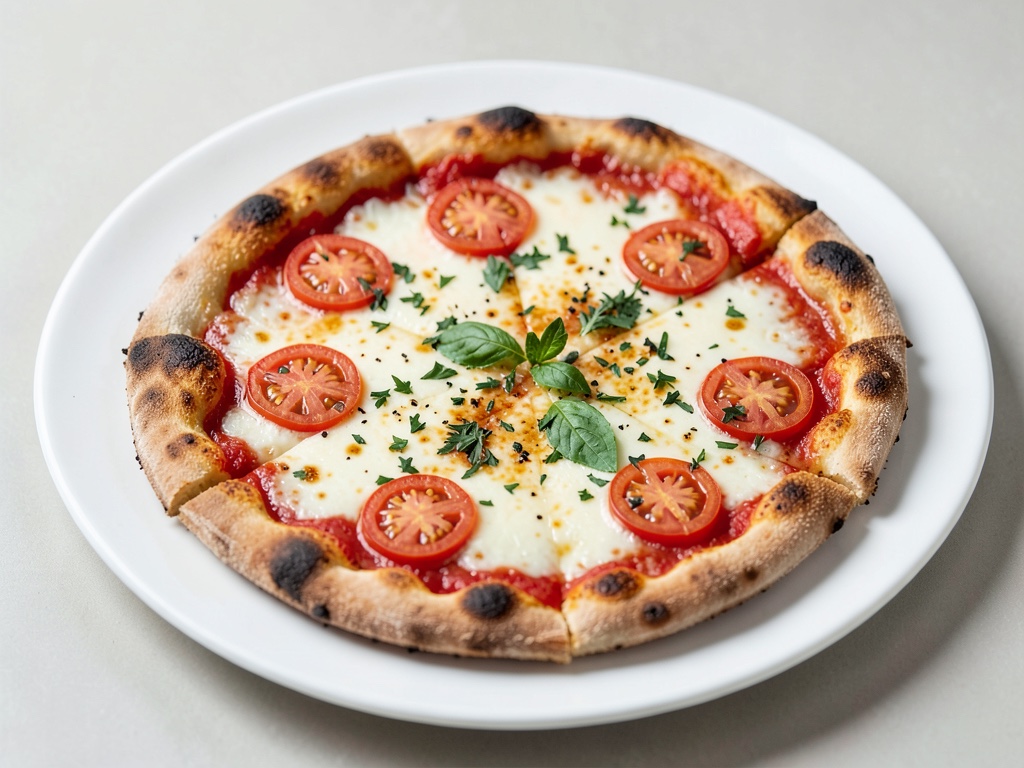 Pizza fatta in casa con pomodori e mozzarella sulla teglia