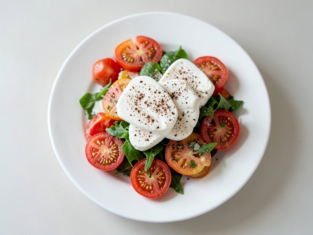 Insalata fresca di pomodori e mozzarella